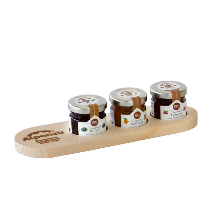 PORTAVASETTI LEGNO CON 3 COMPOSTE - immagine 1